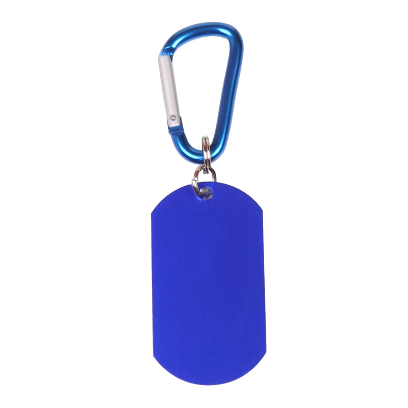 Printed Dog Tag on Carabiner