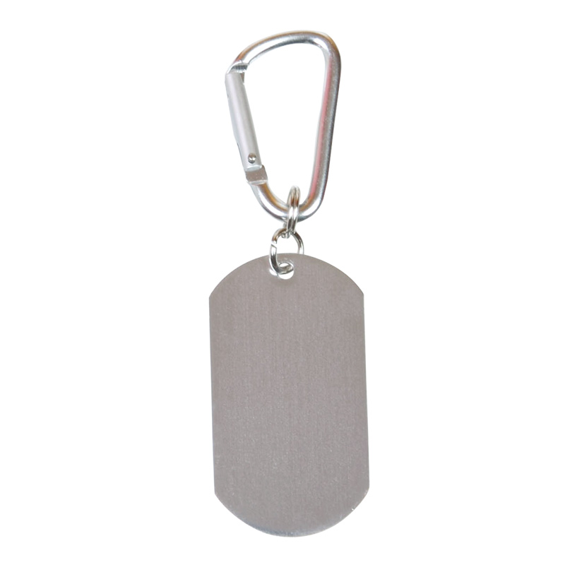 Printed Dog Tag on Carabiner