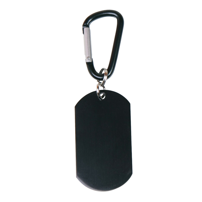 Printed Dog Tag on Carabiner