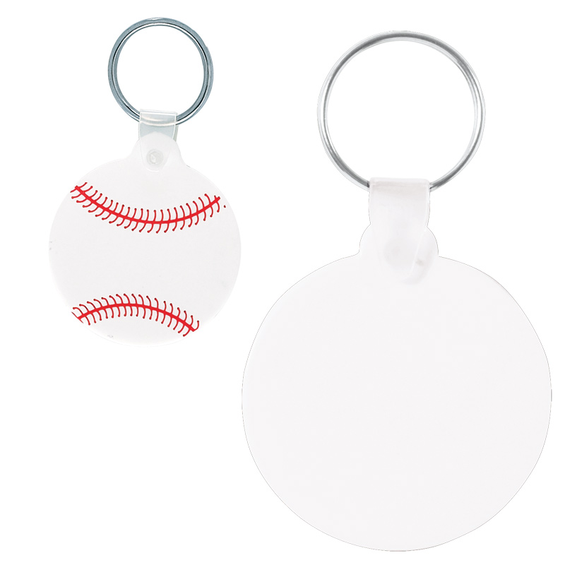 Printed Baseball Key Chain