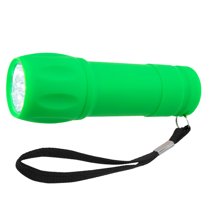 Printed Rubberized Torch Light with Strap