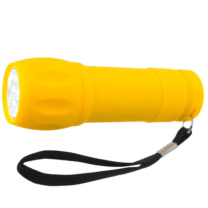 Printed Rubberized Torch Light with Strap