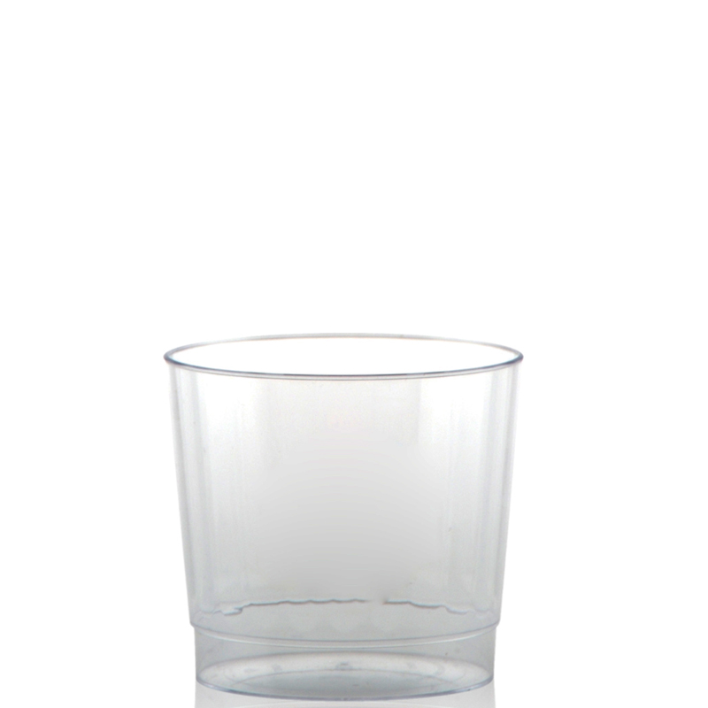 9 oz. Clear Fluted Plastic Cups